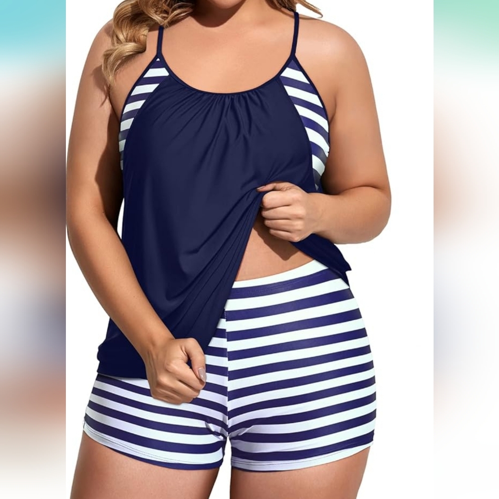 HOLIPICK 2 Piece Tankini Swimsuit